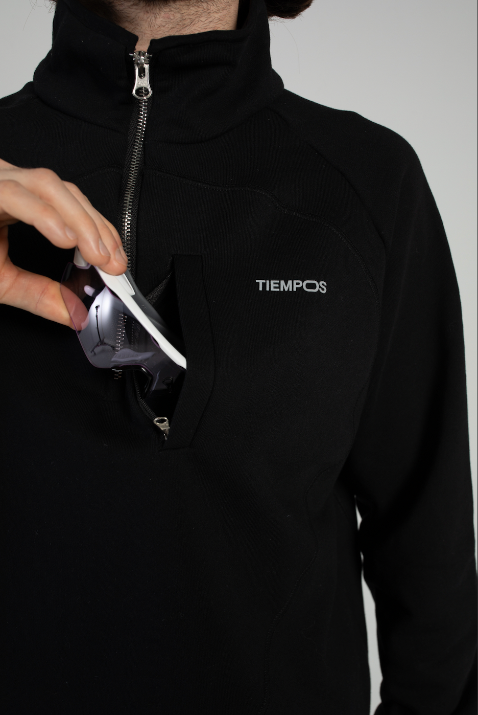 TIEMPOS Spotted Half-Zip