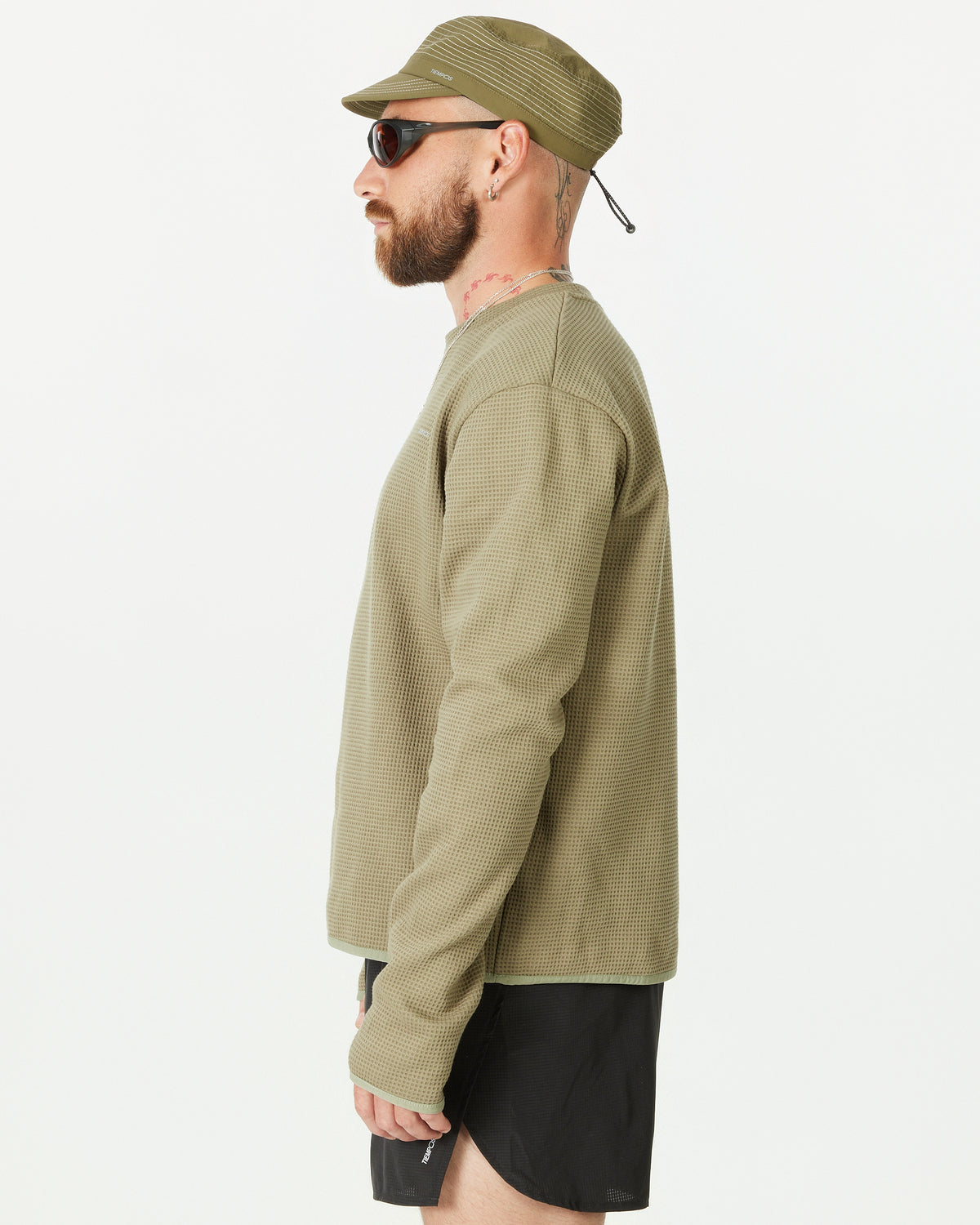TIEMPOS™ Organic Cotton Waffle Long Sleeve