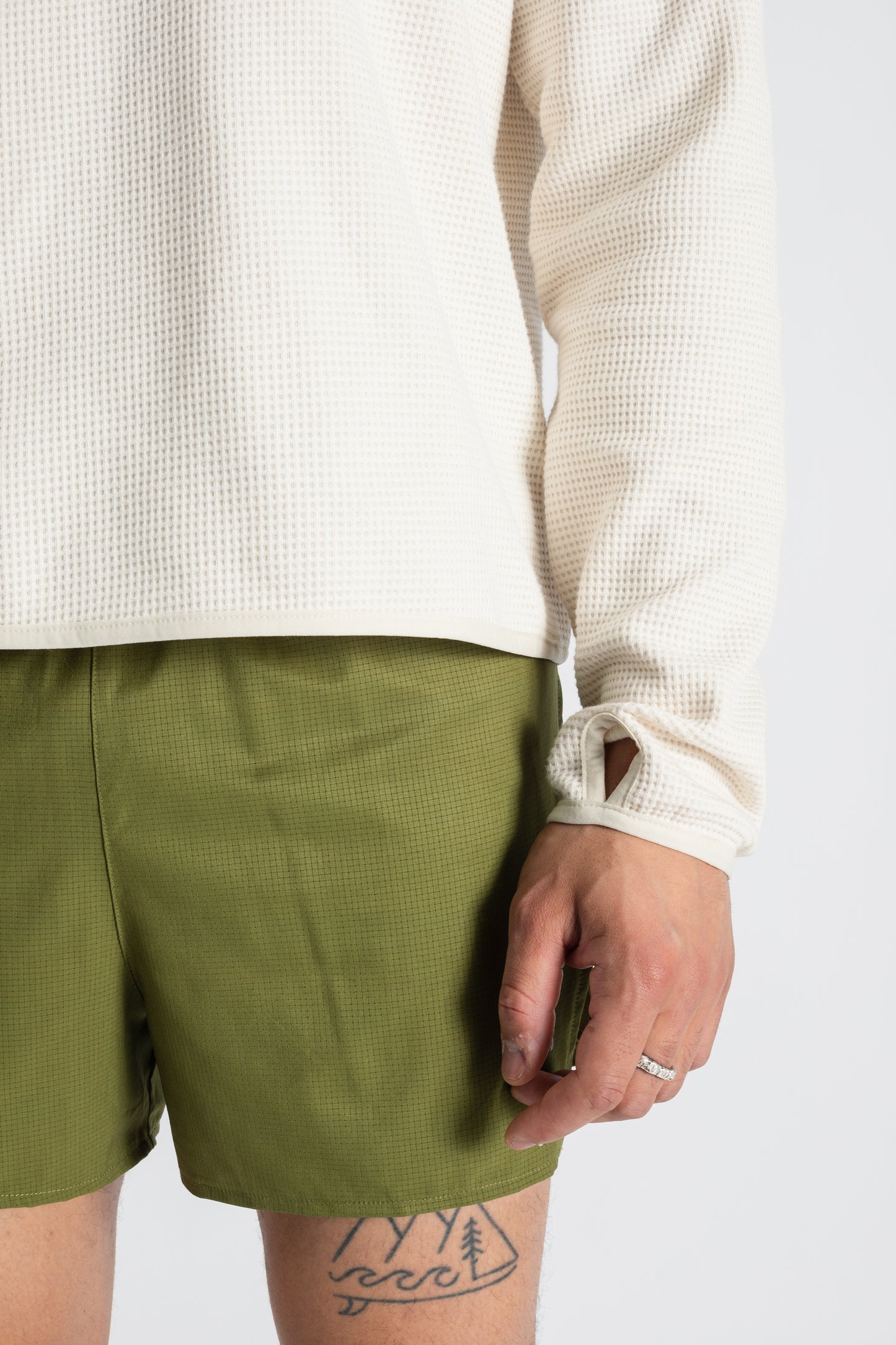 TIEMPOS™ Organic Cotton Waffle Long Sleeve