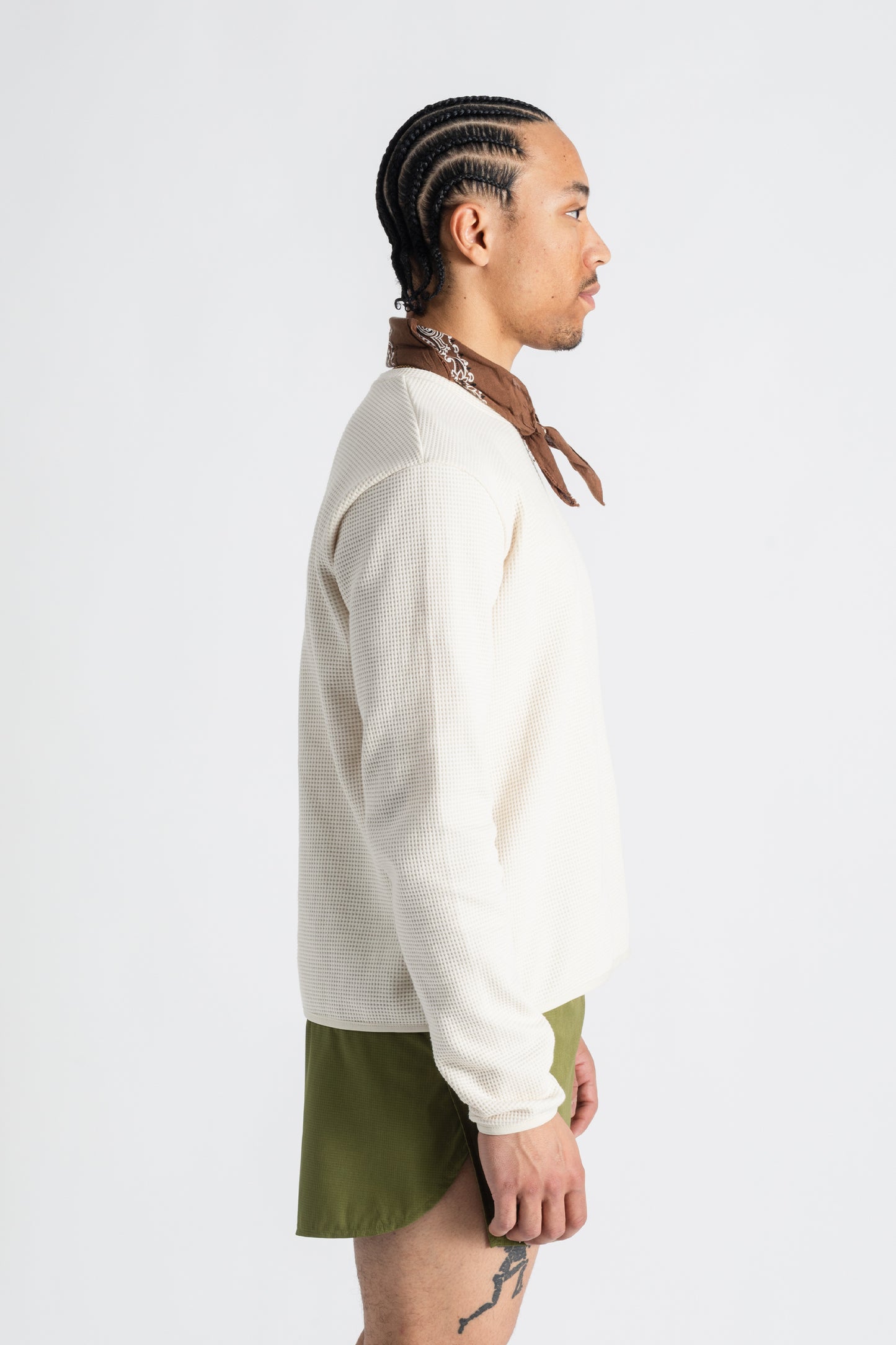 TIEMPOS™ Organic Cotton Waffle Long Sleeve