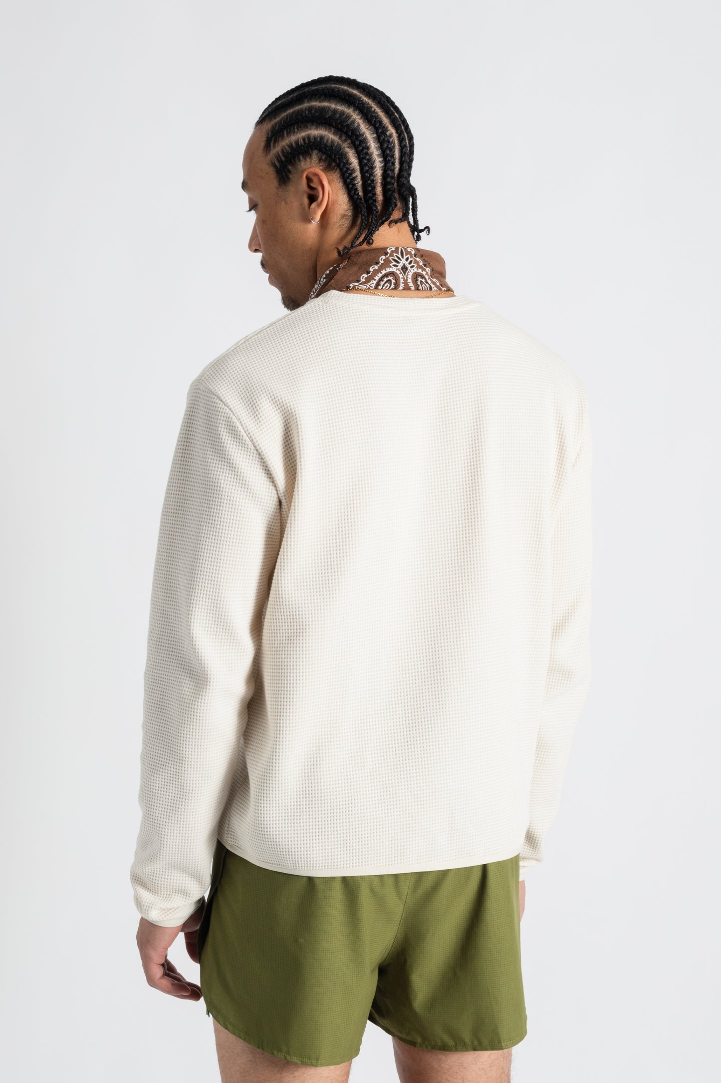 TIEMPOS™ Organic Cotton Waffle Long Sleeve