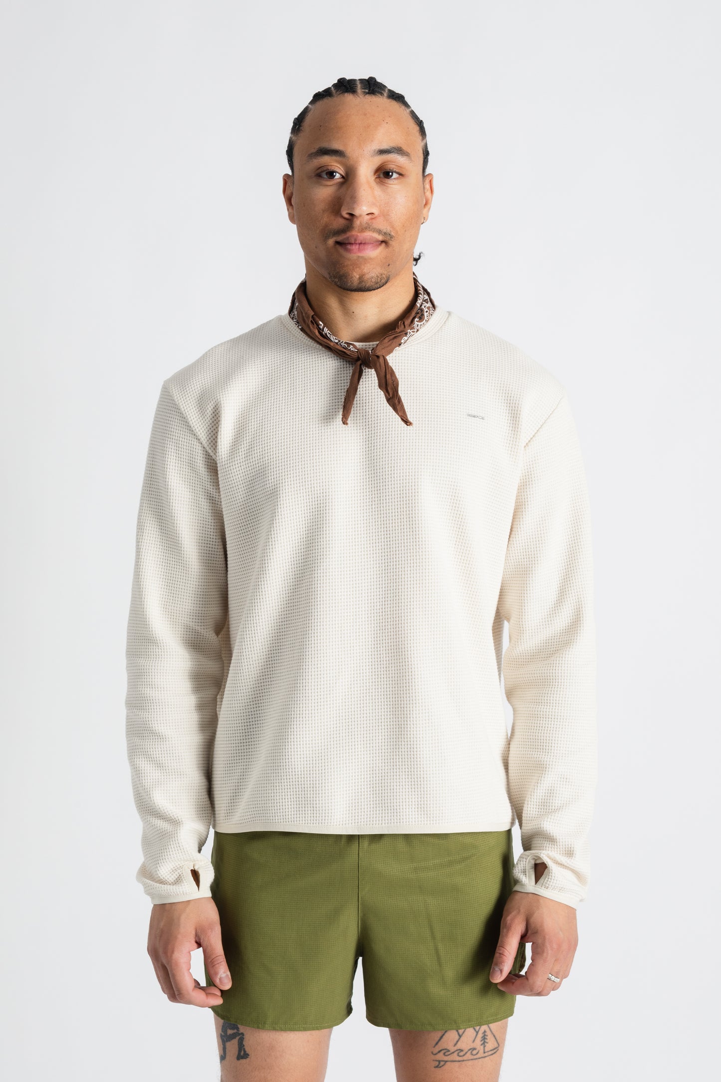 TIEMPOS™ Organic Cotton Waffle Long Sleeve