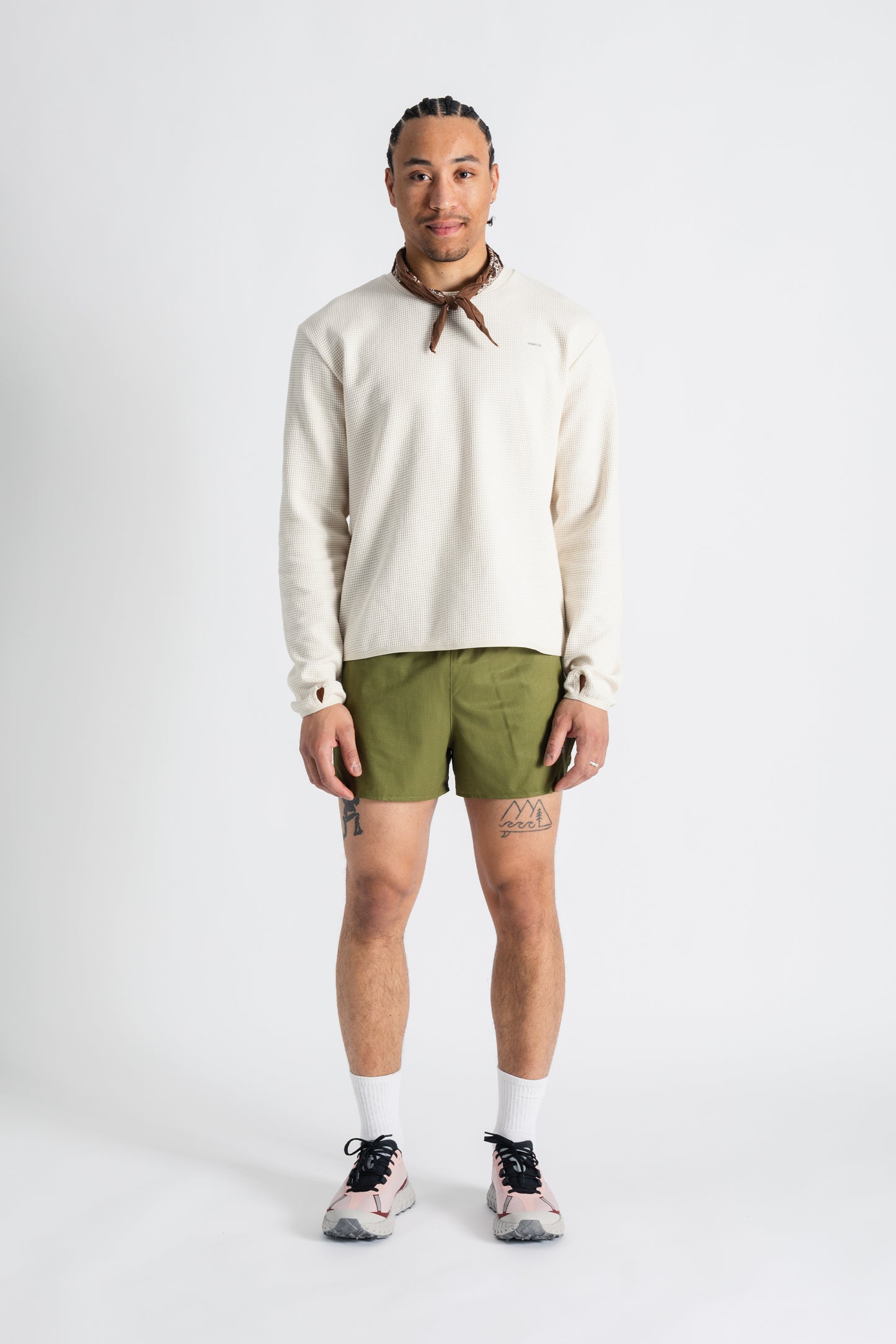 TIEMPOS™ Organic Cotton Waffle Long Sleeve