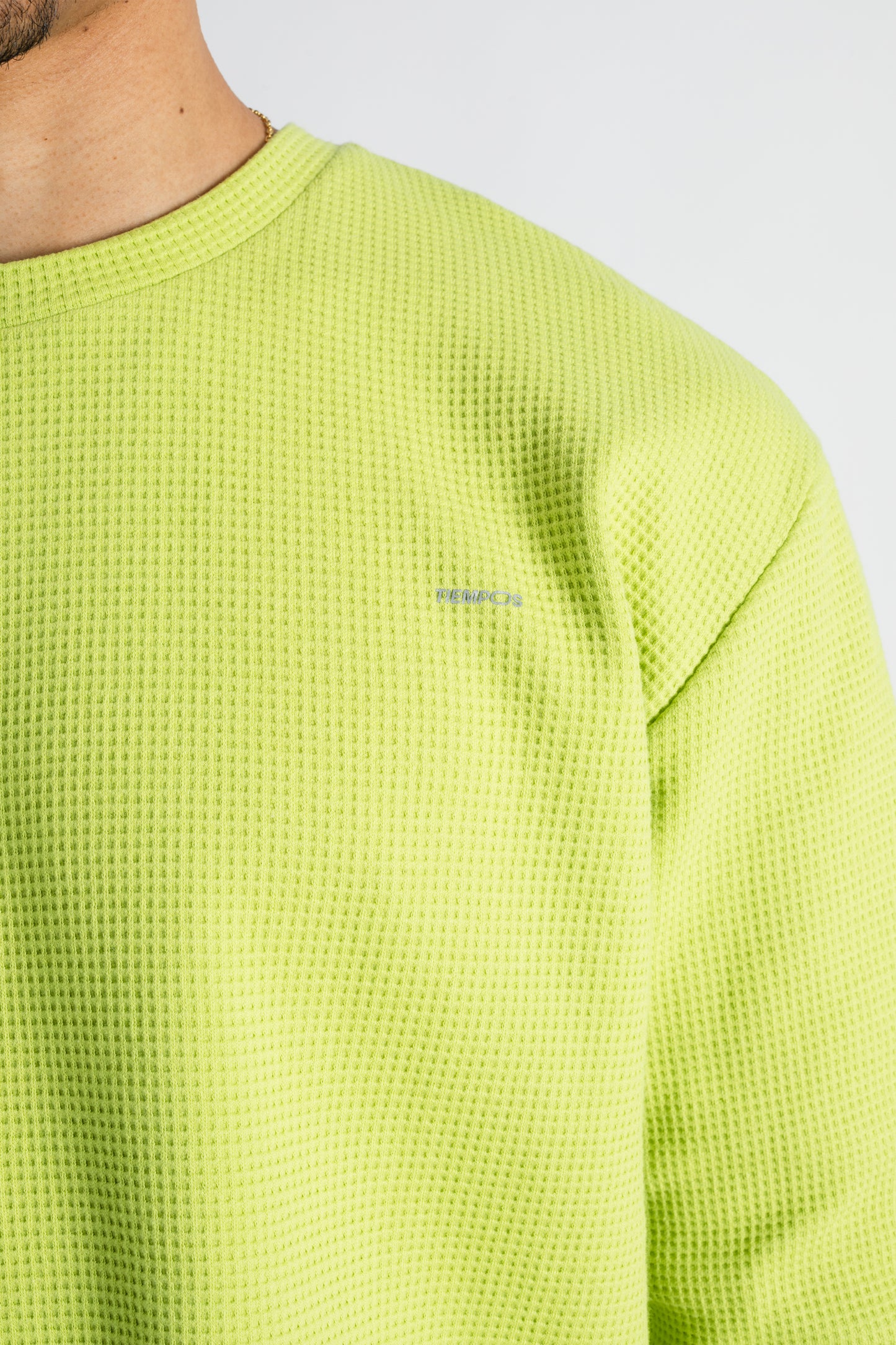 TIEMPOS™ Organic Cotton Waffle Long Sleeve