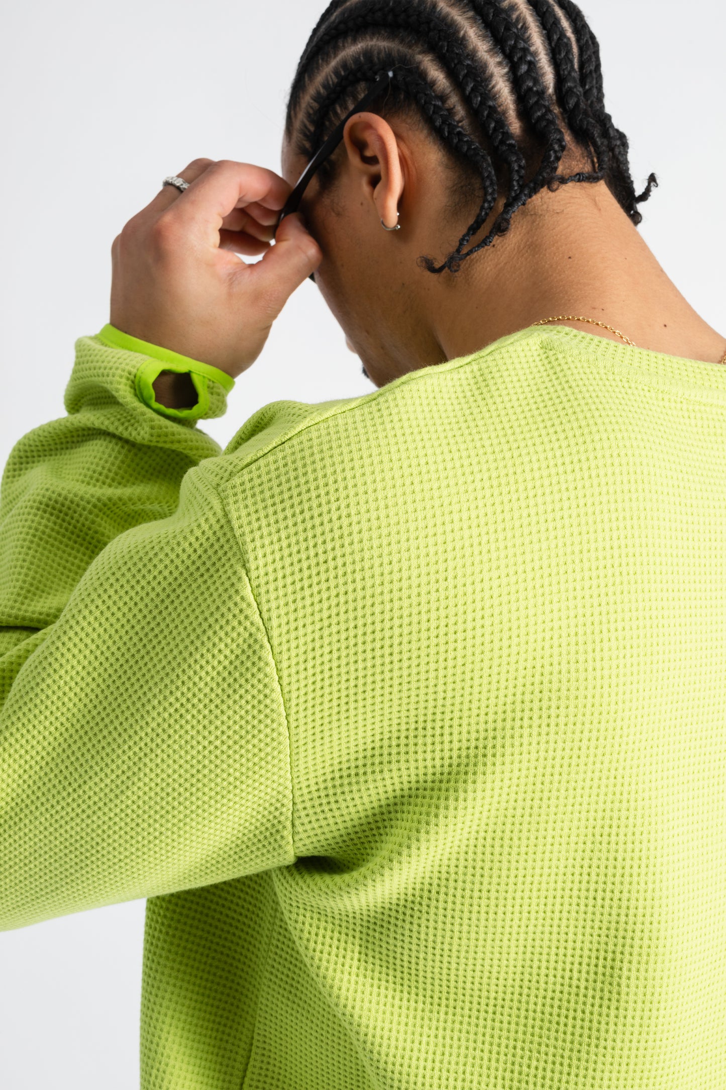TIEMPOS™ Organic Cotton Waffle Long Sleeve