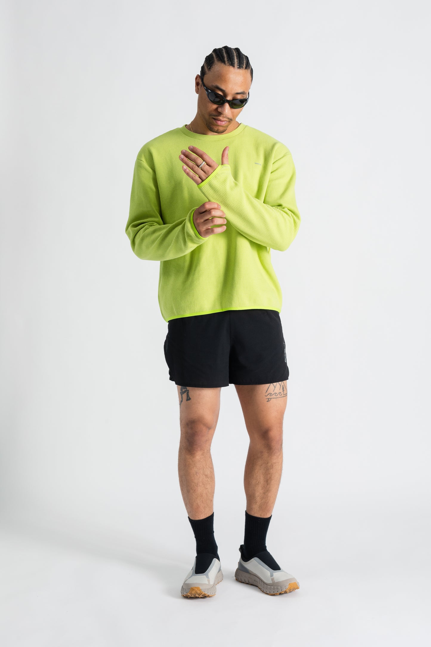 TIEMPOS™ Organic Cotton Waffle Long Sleeve