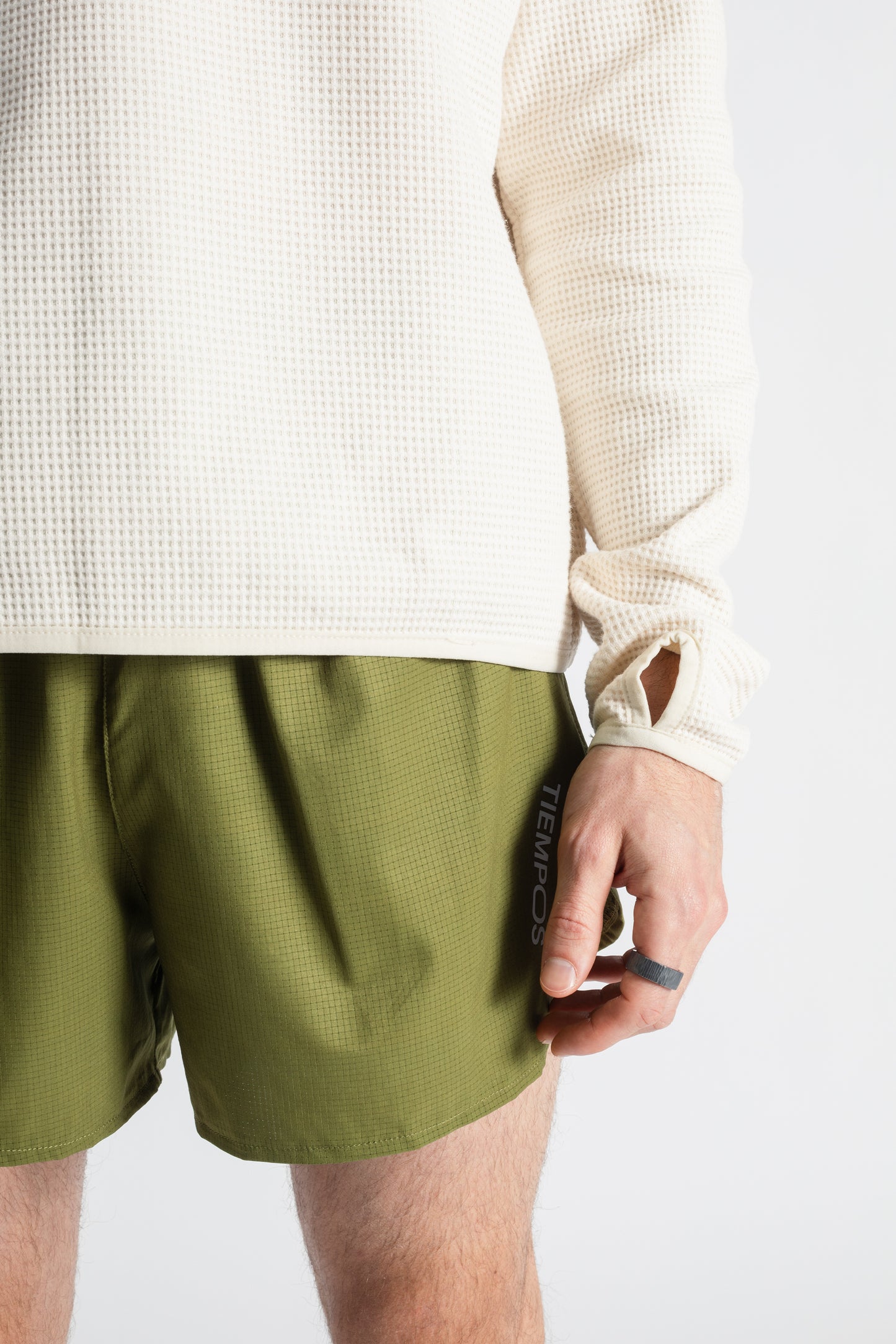 TIEMPOS™ Organic Cotton Waffle Long Sleeve