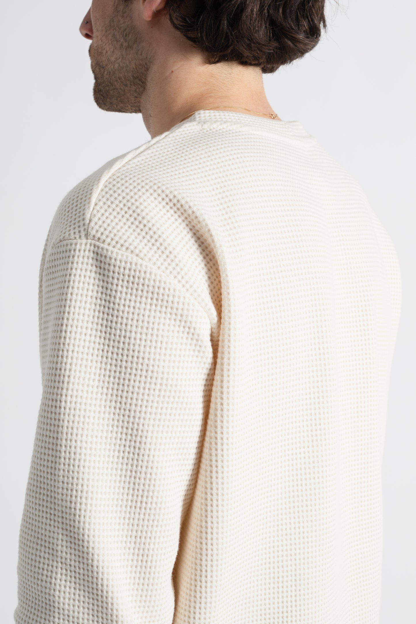 TIEMPOS™ Organic Cotton Waffle Long Sleeve