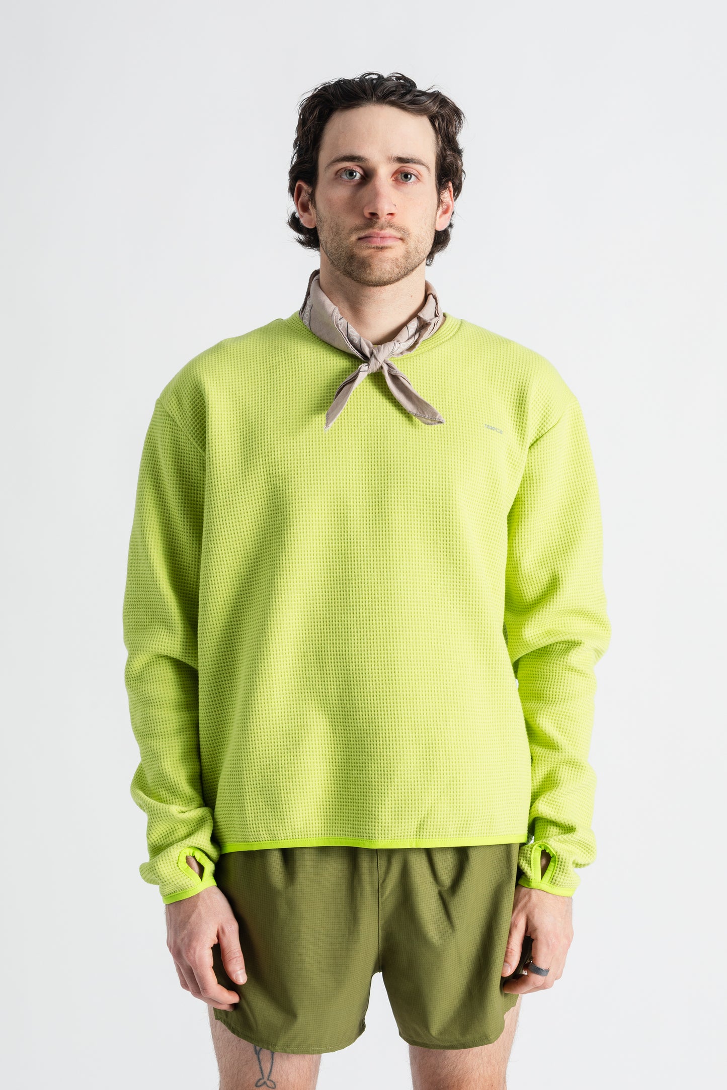 TIEMPOS™ Organic Cotton Waffle Long Sleeve