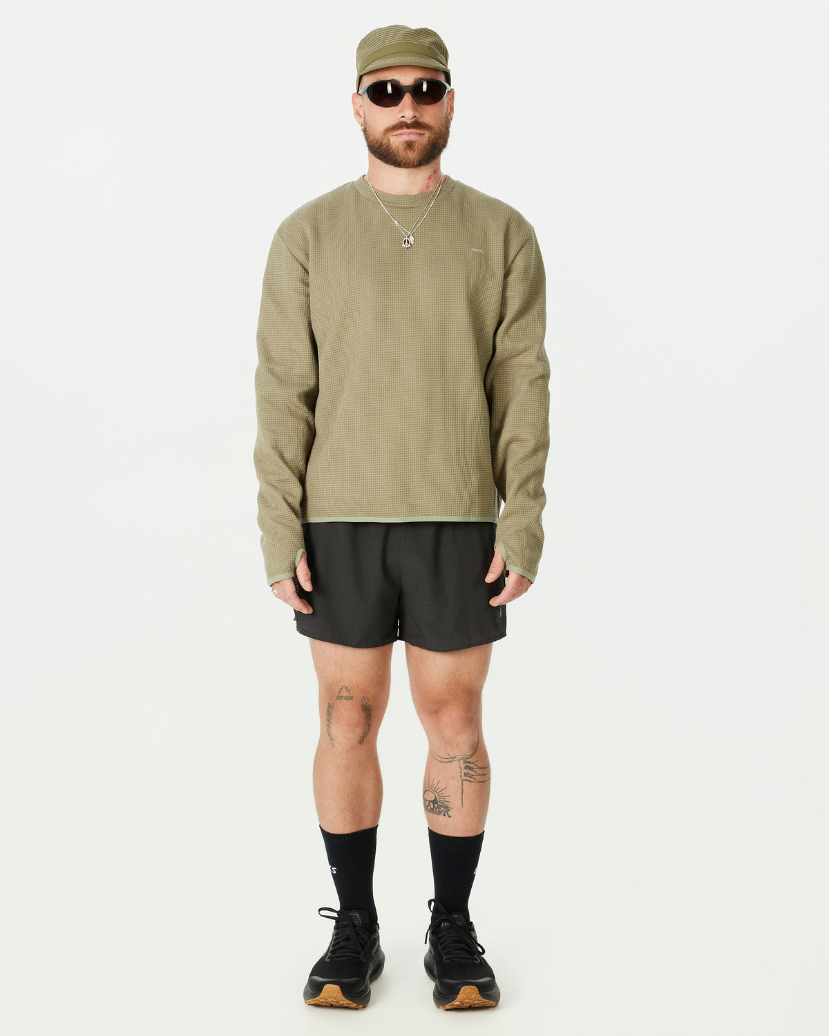 TIEMPOS™ Organic Cotton Waffle Long Sleeve