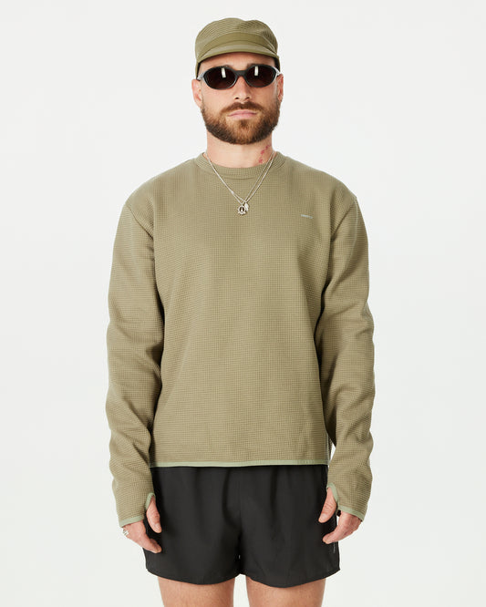 TIEMPOS™ Organic Cotton Waffle Long Sleeve