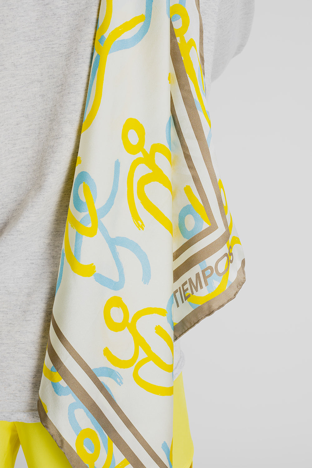 Tiempos_Keep_It_Silk_Bandana_Yellow_Blue_Taupe